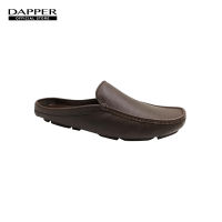 DAPPER รองเท้ามอคคาซิน Moccasin Backless Loafers สีน้ำตาล