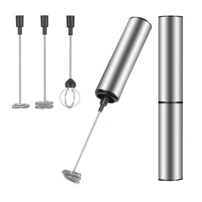 Milk Frother Handheld Coffee Frother Electric Whisk, USB Rechargeable Foam Maker Bubbler Egg Beater for Hot Chocolate