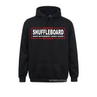 Sudadera con capucha para hombre, prenda de vestir masculina de estilo clásico, con estampado divertido de Shuffleboard Make Retirement Great Again, ideal para invierno y otoño