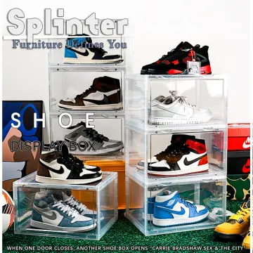 Ollie Hard Solid Shoe Box Organizer - Clear –