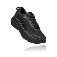 2023 legit Hoka one one Bondi 7 Wide Running Shoes - Black Men and womens couple shoes