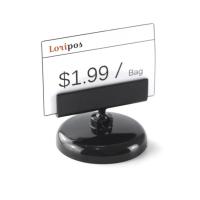 【jw】○☂◐  Transparent Plastic Adjustable Pop Desk Sign Price Tag Display Holder Wedding Table Name Card