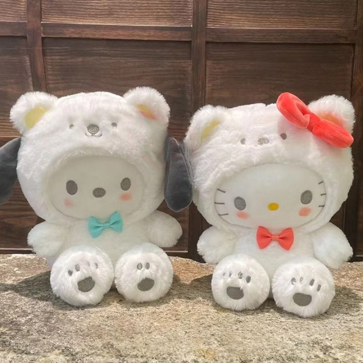 sanrio-plushies-hello-kitty-cinnamonroll-kuromi-pochacco-ตุ๊กตาผ้ากำมะหยี่ตุ๊กตาหมีน่ารักของเล่นของขวัญวันเกิดสำหรับเด็ก