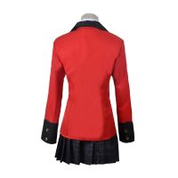 Kakegurui Jabami Yumeko Cosplay Costume Halloween Sayaka Compulsive Gambler Anime School Girl Pleated Skirt Uniform Full Set