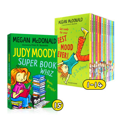 15 volumes of Judy moody imported in English and sold together: strange little Judy junior childrens Chapter Bridge Book Emotional Quotient enlightenment childrens best-selling literature and novels 7-1year old Megan McDonald