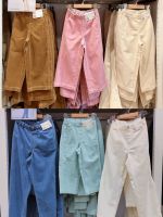 Uniqlo New Fashion version Uniqlo childrens clothing girls loose denim trousers casual pants straight wide leg pants high waist sweet style 455859