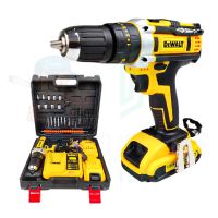 ( Promotion+++) คุ้มที่สุด DEWALT สว่านไร้สาย 128V สว่านแบต พร้อมชุดอุปกรณ์ (AAA)รับประกัน 3 เดือน การันตีสินค้าตรงปก100% ราคาดี สว่าน สว่าน ไร้ สาย สว่าน ไฟฟ้า สว่าน เจาะ ปูน