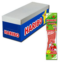 ยกแพค15 ฮาริโบ เยลลี่เส้นยาวรสโคล่า (วีแกน) Haribo Spaghetti Erdbeere Jelly Vegan 200g