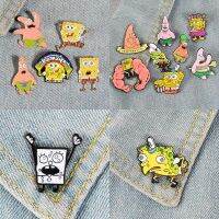 Cartoon Sponge Baby pin Instagram trendy cute backpack clothing accessories brooch