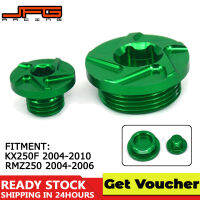 JFG RACING Billet ชุดปลั๊กจับเวลาเครื่องยนต์สกรูเหมาะสำหรับ Kawasaki Green KX250F 2004-2010 RMZ250