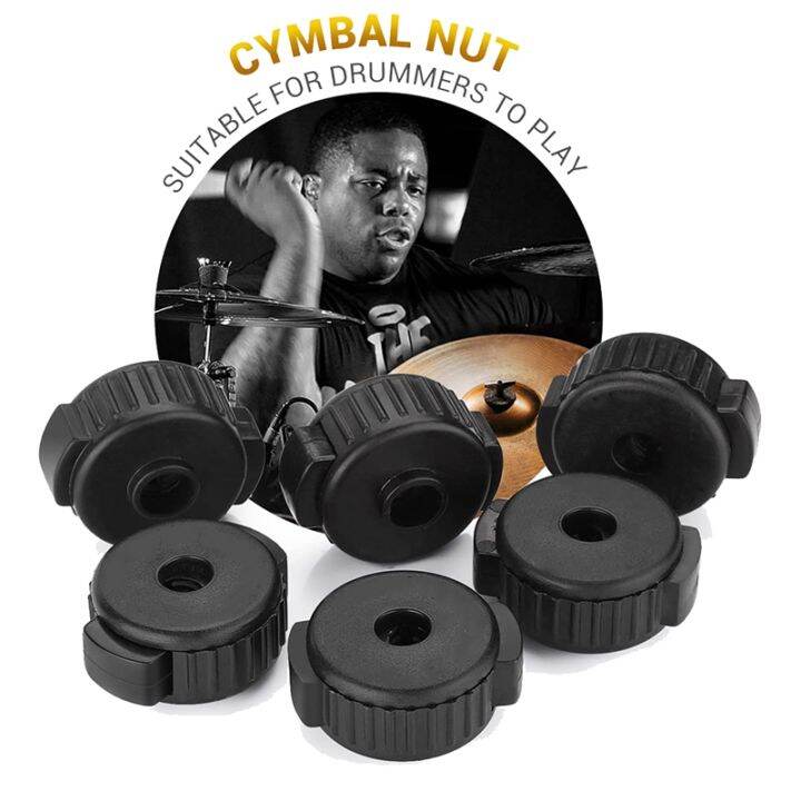 6-pcs-plastic-cymbal-nuts-quick-set-cymbal-nut-for-percussion-drum-kit-percussion-replacement-parts