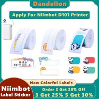 NIIMBOT เครื่องพิมพ์ D101 D11 0ขนาดเล็กสีขาว,เครื่องพิมพ์สติ๊กเกอร์บาร์โค้ดกันน้ำกันการฉีกขาดสำหรับกระดาษม้วนฉลากราคาซุปเปอร์มาร์เก็ต