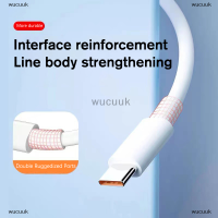 wucuuk 1/1.5Mile 6A 66W USB Type-C สายชาร์จเร็วสุดๆสำหรับ Xiaomi Huawei