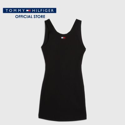 Tommy Hilfiger เดรสผู้หญิง รุ่น DW0DW15143 BDS - สีดำ