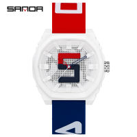 SANDA 2023ใหม่ Unisex นาฬิกาผู้ชายผู้หญิงแบรนด์หรูนาฬิกาข้อมือซิลิโคนกีฬากันน้ำ Jam Tangan Digital