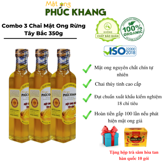 Mật ong phúc khang - combo 3 chai mật ong rừng tây bắc phúc khang - ảnh sản phẩm 8