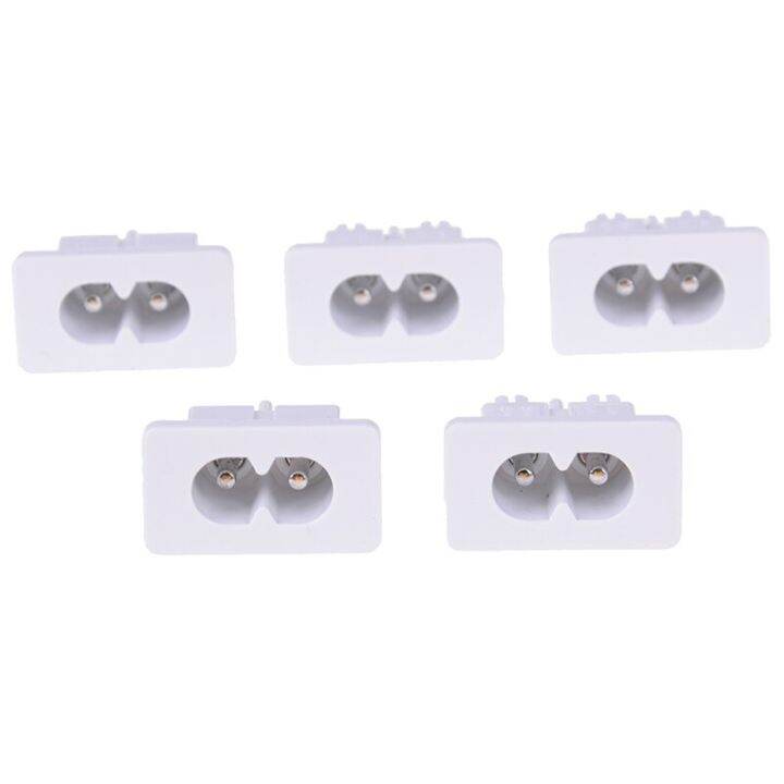 5pcs-lot-ac250v-2-5a-iec320-c8-male-2-pins-power-inlet-socket-connector-wires-leads-adapters