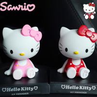 Kawaii Sanrio H Ello K Itty น่ารักเครื่องประดับรถการ์ตูนรถคอนโซล B Obble หัวเครื่องประดับอุปกรณ์เสริมในรถยนต์เครื่องประดับ