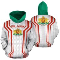 Bulgaria Flag and Emblem Pattern Hoodies For Male Loose Mens Fashion Sweatshirts Boy Casual Clothing Oversized Streetwear