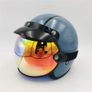 BULLBIKER New Retro Helmet Visor Bubble Shield Lens Windshield Mask