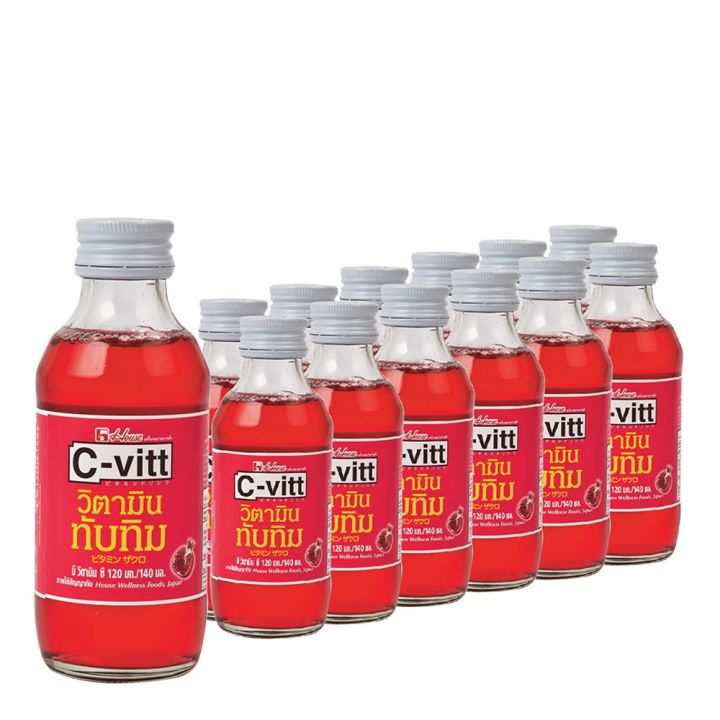 c-vitt-ซีวิค-เครื่องดื่ม-วิตามินซี-รสทับทิม-ขนาด-140-มล-แพ็ค-10-ขวด