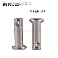 M3 M4 M5 Clevis pins with head 304 stainless steel shaft flat head with hole pin bolt pin cylindrical pins