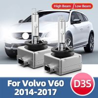 2ชิ้นหลอดไฟซีนอน D3s 35W 12V โคมไฟ6000K สำหรับวอลโว่ V60 2014 2015 2016 2017โคมไฟซีนอนไฟหน้ารถ