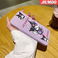 เคส JIUMOO สำหรับ OPPO R17 R17 Pro เคสการ์ตูนน่ารัก Kuromi สแควร์เคสโทรศัพท์ลายขอบซิลิโคนเหลวนิ่มแบบดั้งเดิมเคสป้องกันกล้องเลนส์คลุมทั้งหมดเคสฝาครอบเคสนิ่ม