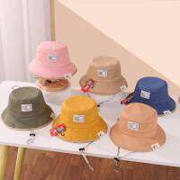 (พร้อมส่ง) หมวกเด็ก 2ปี-8ปี รอบหัว:52-54 cm. หมวกบักเก็ต (Bucket) ผ้า COTTON สีพื้น ติดโลโก้หน้ายิ้ม ? หมวกเด็กผู้หญิง หมวกเด็กผู้ชาย หมวกแฟชั่น