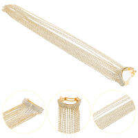 ETEREAUTY ผู้หญิง sparkly สปริงผมกิ๊บหางม้าที่มีพู่ยาวยาว rhinestone