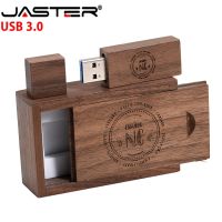 JASTER Wooden bamboo box USB flash drive pendrive 8GB 16GB 32GB memory card USB creativo personal gift (free custom logo )