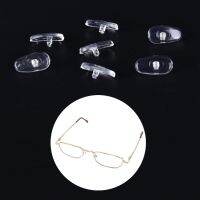 50 Pairs Clear Silicone Nose Pads For Glasses Nose Pads Glasses Accessory Soft Nose Pads Oval Screw On Nose Pad Tools