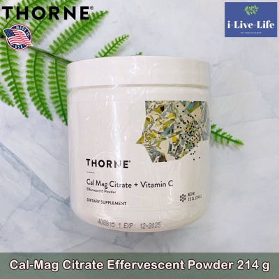 แคลเซียม แมกนีเซียม ชนิดผง Cal-Mag Citrate Effervescent Powder 214 g - Thorne วิตามินซี Vitamin C