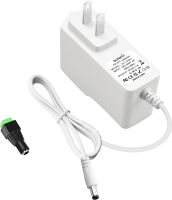 ALITOVE 5V Power Supply 5 Volt 1A White AC Adapter 100-240V AC to DC 5V Power Cord 5volt 1amp Power Converter with 5.5X 2.5mm 2.1mm Tip for LED Light Speakers Routers Cyber Monitor,WhiteA7526 US EU UK PLUGk Optional