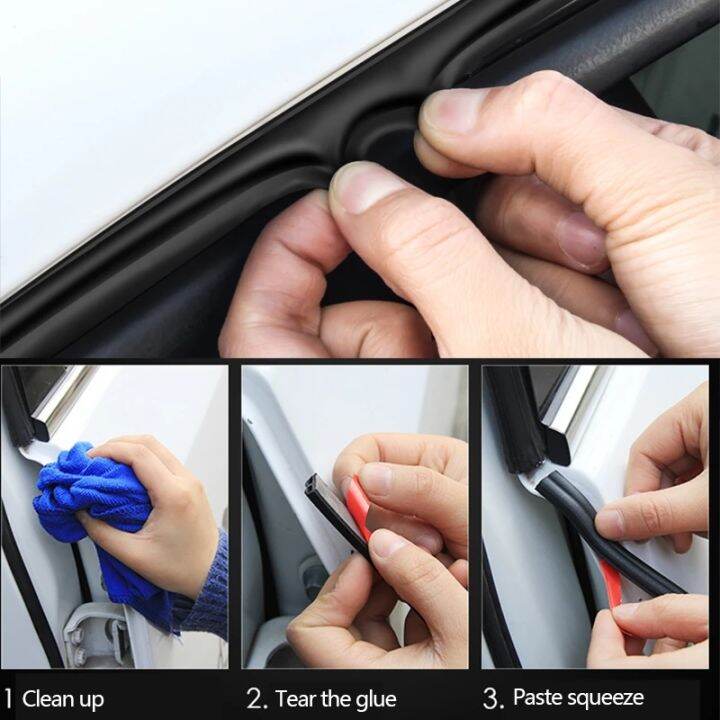 Car Door Seal Strips Sticker Weatherstrip Rubber Seals For Kia Ceed Jd Picanto Rio 3 4 Sorento