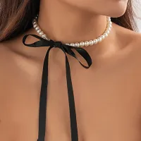 【CW】✟  Trend Wedding Jewelry Choker Necklace Imitation Beach Vacation Necklaces