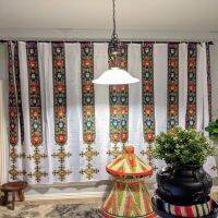 Ethiopian and Eritrean Traditional Curtains for Living Room Set Tilet Design High Quality Polyester Fabric Cortinas