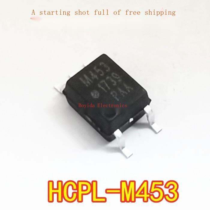 10ชิ้นใหม่นำเข้าต้นฉบับ-hcpl-m453-sop-5แพทช์-m453-1เมตรความเร็วสูง-optocoupler-acpl-m453