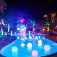 LED Dimmable Floating Pool Lights Ball 16 RGB Colors Rechargeable Cube Floor Lamp IndoorOutdoor Christmas Decoration