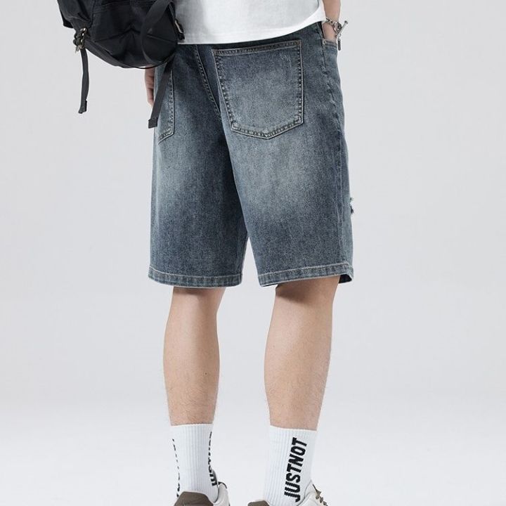 ready-new-store-opening-seasonal-clearance-sale-price-summer-mens-denim-shorts-mid-leg-pants-all-match-for-outerwear