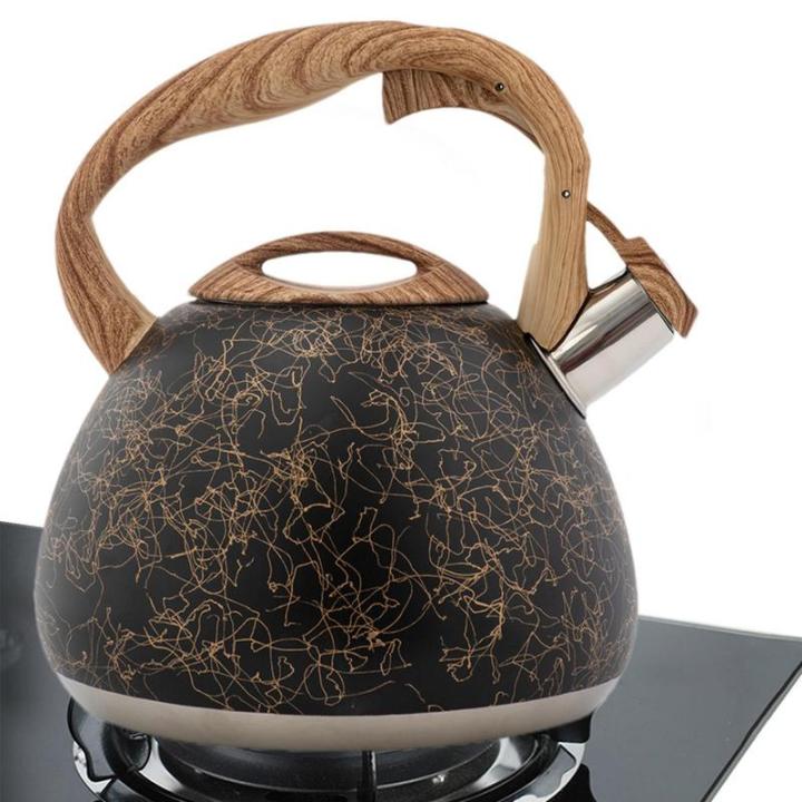 กาน้ำชาหม้อต้ม2-8l-ค้อนที่ปลอดภัยครึ่งวงกลมผิวปากกาน้ำชากาน้ำชาโบราณที่มีฐานคอมโพสิตและ-guanpai4เบเคไลท์ที่จับ