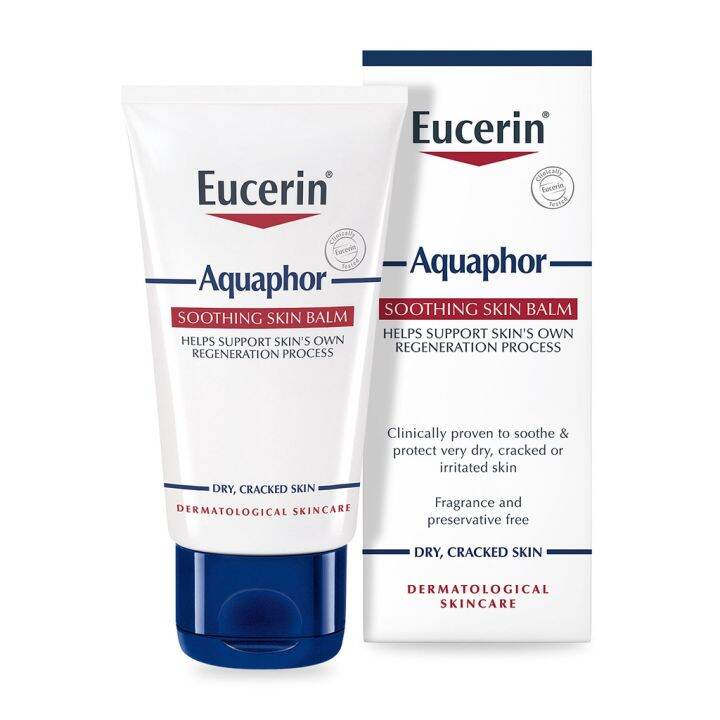 ยูเซอริน-สำหรับผิวแห้ง-แพ้ง่าย-เป็นขุย-eucerin-aquaphor-soothing-skin-balm-45ml