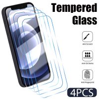 ✿℗ 4pcs Tempered Glass For iPhone 12 14 13 8 Plus 7 6 6S SE 2020 Screen Protector For iPhone 11 12 13 Pro Max Mini XR XS X Glass