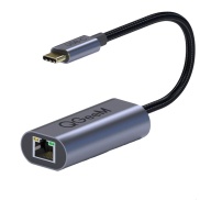 Bộ Chuyển Đổi QGeeM QG-UA05 USB-C Sang Ethernet Xám Bạc