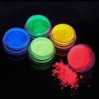 Fluorescent Nail Powder Glow In The Dark Nail Dust Glitter UV Gel Nail Art Decoration