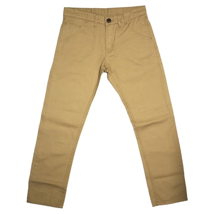 miinshop-เสื้อผู้ชาย-เสื้อผ้าผู้ชายเท่ๆ-กางเกง-ขายาว-ทรงกระบอก-ผ้าสี-ชิโน-สีกากี-media-jeans-c801-44-เสื้อผู้ชายสไตร์เกาหลี