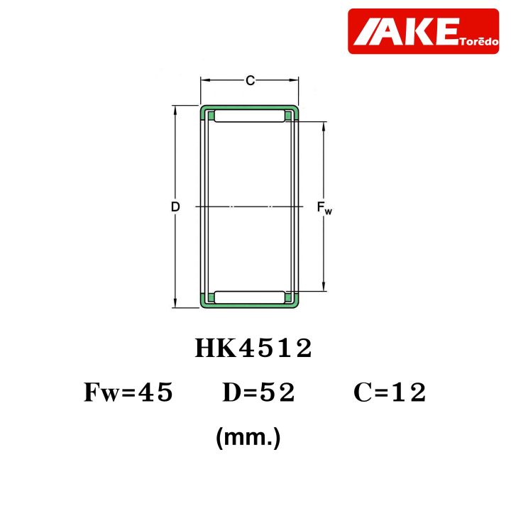 hk-4512-tla4512z-ตลับลูกปืนเม็ดเข็ม-ขนาดรูใน-45-mm-needle-roller-bearings-nrb-hk4512-tla-4512z-จัดจำหน่ายโดย-ake-tor-do