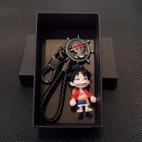 Luffy Keychain หนึ่งชิ้น ลูฟี่พวงกุญแจกระเป๋านักเรียนจี้ผู้ชายและผู้หญิงบุคลิกภาพสร้างสรรค์เอวพวงกุญแจOne Piece