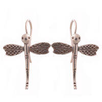 Earrings Dragonfly silver Karen hill tribe a valuable gift แมลงปอ ของขวัญล้ำค่าสวยงาม ตำหูเงินกระเหรี่ยงทำจากมือชาวเขา มีลวดลายเด่น