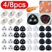 4/8pcs 360°Rotating Wheels Beads Self Adhesive Universal Pulley Mute Mini Swivel Casters Wheel For Furniture Storage Box Roller